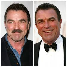 Tom Selleck Appears To Be A Different Person Without His Trademark Mustache