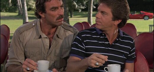 “Tom Selleck and Larry Manetti Reunite from ‘Magnum P.I.’ on ‘Blue Bloods'”