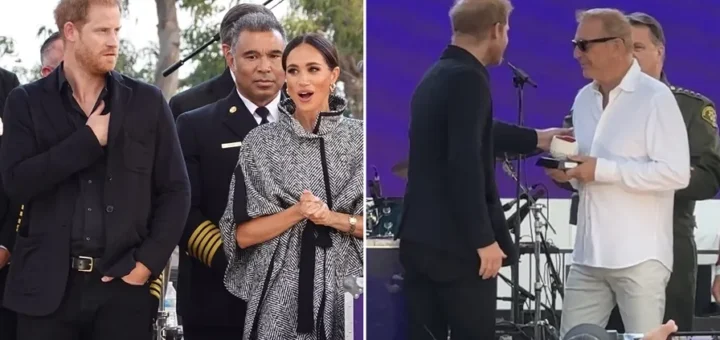 Prince Harry Delivers Jokes at Kevin Costner’s Charity Event as Meghan Markle Remains Home Sick